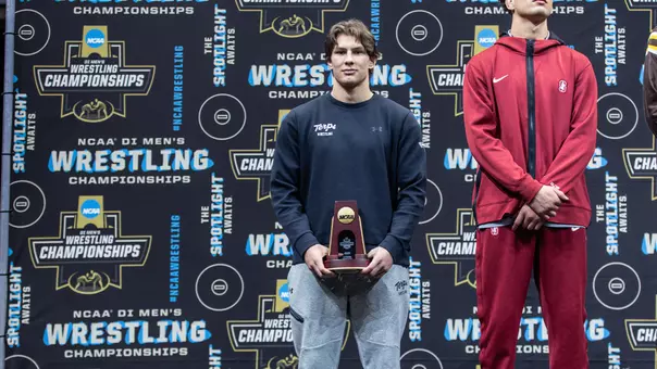 Branson John on the Podium at NCAA Wrestling Championships
