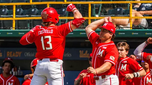Aidan Driscoll and Ryan Costello Bumb after Home Run