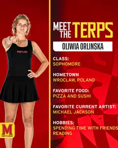 Oliwia Orlinska "Meet the Terps" graphic