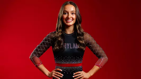 Gianna Ruffing Posed Red Background