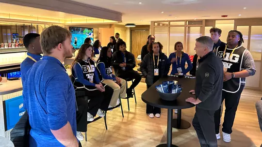 Photo of Jasmine Sharps during the CBS Sports Immersion Program.