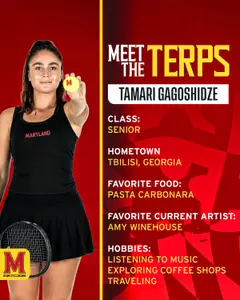 Tamari Gagoshidze Meet the Terps Graphic