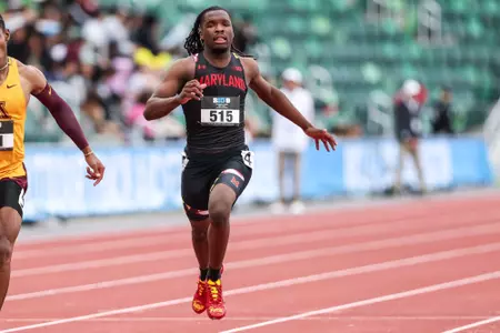 Roman Spikes competes at the Big Ten Outdoor Championships
