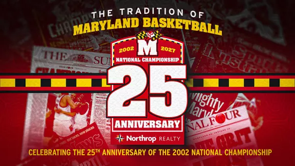 Maryland Men's Basketball 25th Anniversary National Championship Graphic