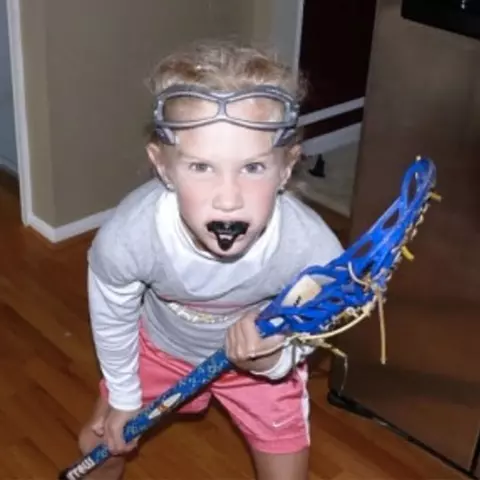Lauren LaPointe as youth girl's lacrosse players