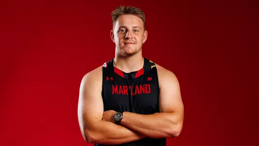 Rhys Allen poses at Maryland content day