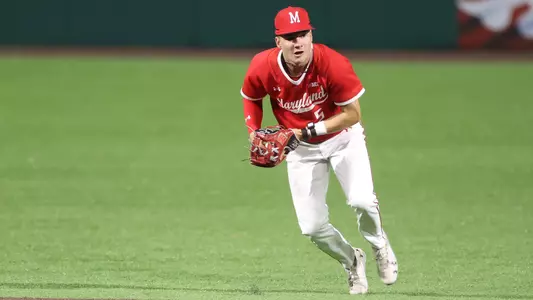 Ty Kaunas Fields a Ball Against Indiana