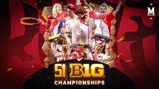 Designed Graphic Highlighting Maryland's 51 Conference Championships since Joining the Big Ten