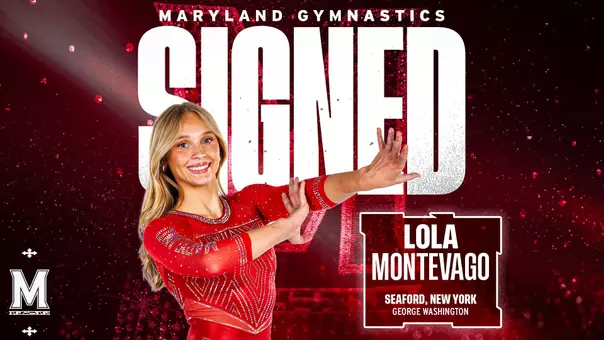 Lola Montevago Maryland Gymnastics Signed Graphic