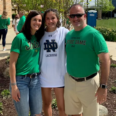 Kristen Shanahan and her parents