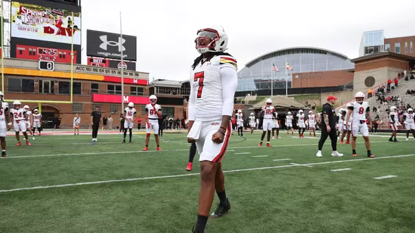 Malik Washington Takes the Field Ahead of Maryland's Spring Showcase