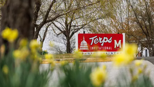 Terps Invitational signage