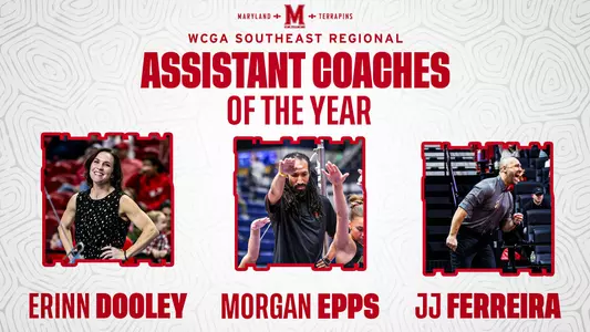 WCGA Southeast Regional Coaches of the Year Maryland Gymnastics Graphic with Photos of Coaches