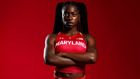 Jasmine Davids poses at Maryland content day
