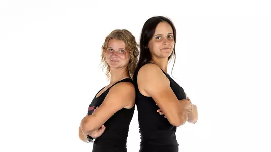 Oliwia Orlinska and Ema Kovacevic striking a pose