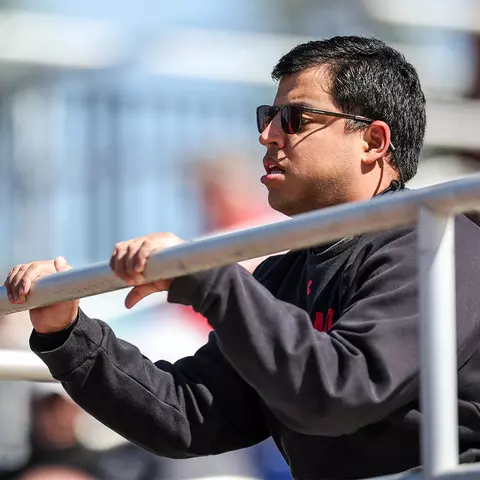 Diego Mendez attending a Maryland baseball game