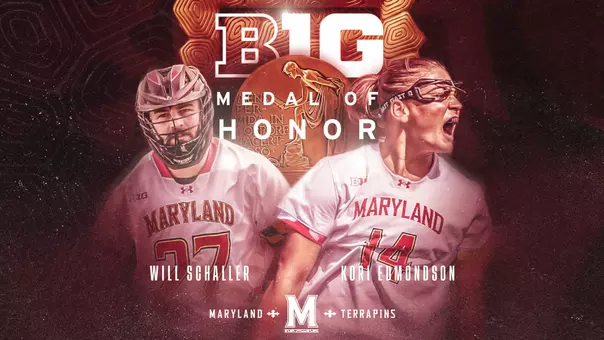 Edmondson, Schaller Awarded Maryland’s 2026 Big Ten Medal Of Honor, Student-Athlete Of The Year Accolades