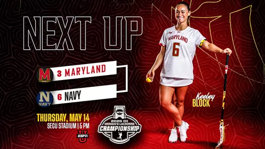 Keeley Block Next Up Graphic NCAA Quarterfinals