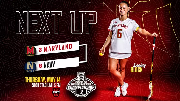 Keeley Block Next Up Graphic NCAA Quarterfinals