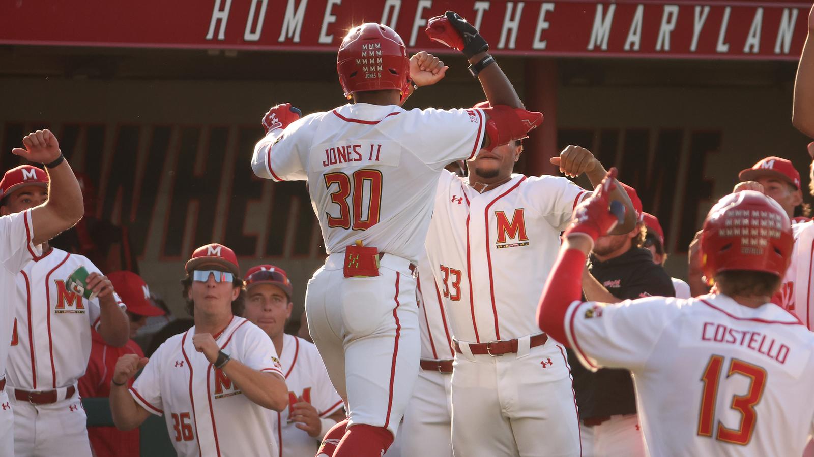 Paul Jones II Celebrates a grand slam against Georgetown