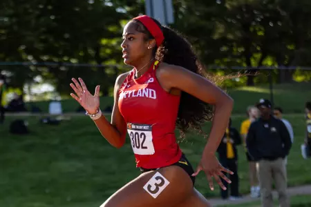 Taylor Riley competes at the Kehoe Twilight Meet