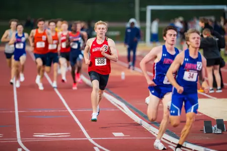 Eric Penkala competes at the Kehoe Twilight Meet