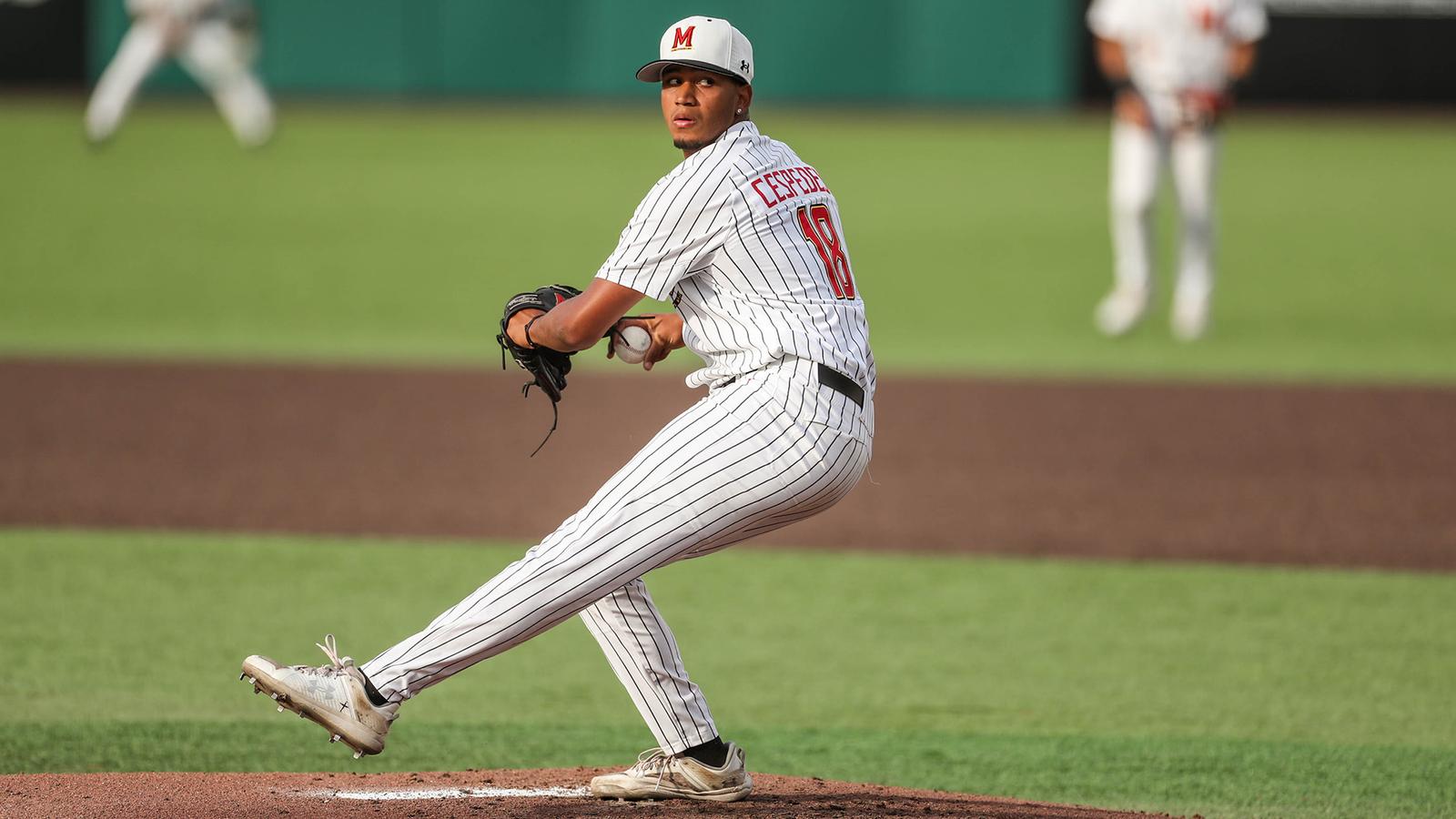 Cristofer Cespedes pitches against Penn State