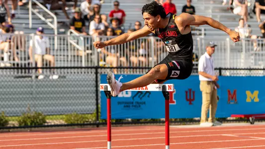 Mehdi Guerrah Competes at the Big Ten Track and Field Championships