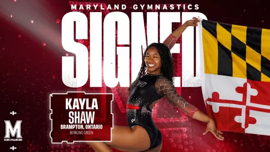 Kayla Shaw Signed Graphic Maryland Gymnastics