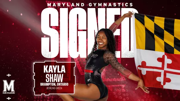 Kayla Shaw Signed Graphic Maryland Gymnastics