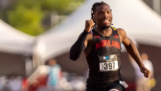 Roman Spikes competes at the Big Ten Championships