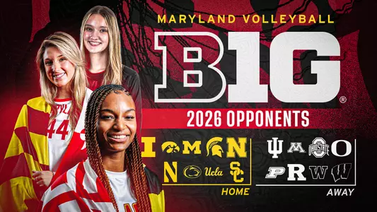 Maryland 2026 Big Ten Opponents Graphic