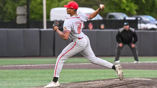 Cristofer Cespedes pitches against Rutgers