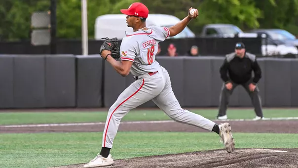 Cristofer Cespedes pitches against Rutgers