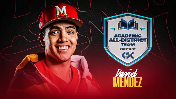 David Mendez CSC Academic All-District graphic