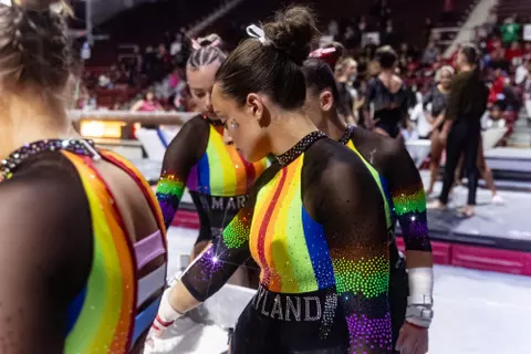 Gianna Ruffing
Maryland Terrapins Women's Gymnastics vs the Temple Owls, Penn Quakers and the Towson Tigers at McGonigle Hall in Philadelphia, PA on Thursday, Mar. 5, 2026. Rose Fernandes/Maryland Terrapins
