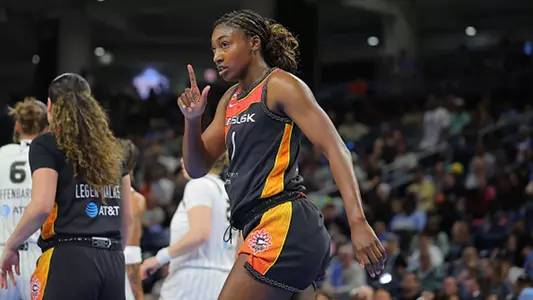 Diamond Miller with the Connecticut Sun (WNBA)