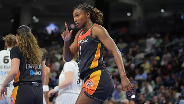 Diamond Miller with the Connecticut Sun (WNBA)