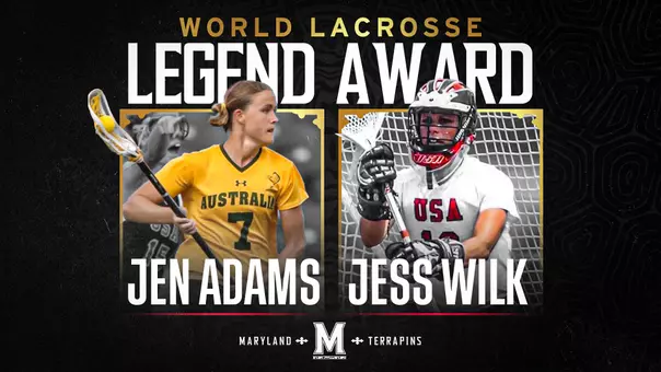 World Lacrosse Legend Award Graphic Jen Adams and Jess Wilk