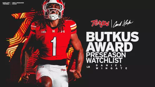 Daniel Wingate 2026 Butkus Award Watch List Graphic
