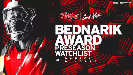 Daniel Wingate 2026 Chuck Bednarik Award Watch List Graphic