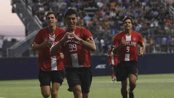 Said El Eyssami celebrates a goal against Pitt
