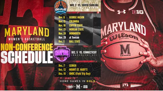 WBB non-conference schedule graphic