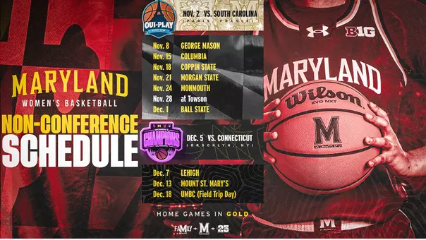 WBB non-conference schedule graphic