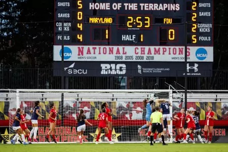 Meredith Fisher Making A Save Versus FDU