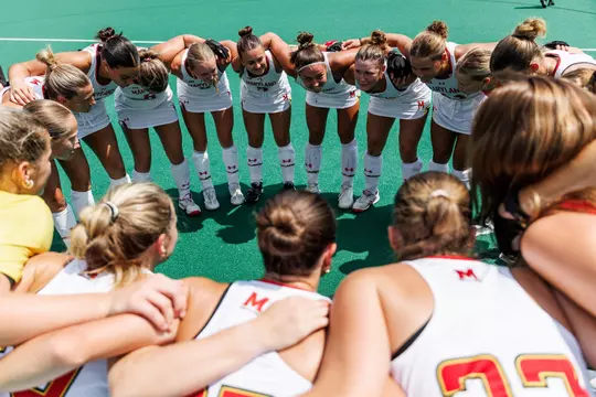 Defender Josie Hollamon (12)
Maryland Terrapins vs Richmond Spiders at College Park in Maryland, Field Hockey on Thursday, Aug. 13, 2026.
Mackenzie Miles/Maryland Terrapins