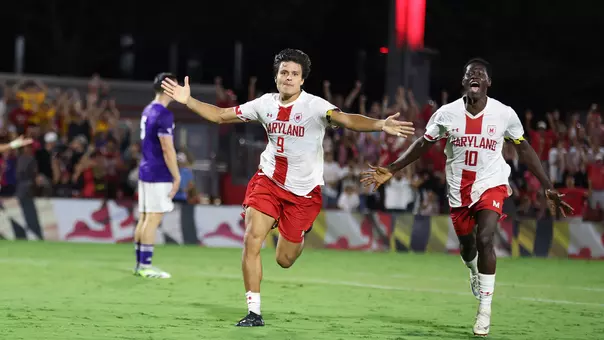 Rodrigo Nero celebrates a goal against High Point