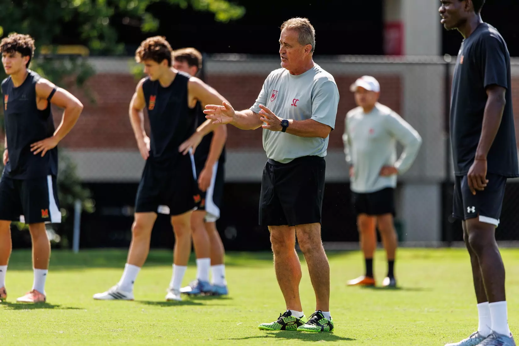 Head Coach Sasho Cirovski
Photos from Men's Soccer practice at Ludwig Field in College Park, MD on Tuesday, Aug. 4, 2026.
Allison Mize/Maryland Terrapins