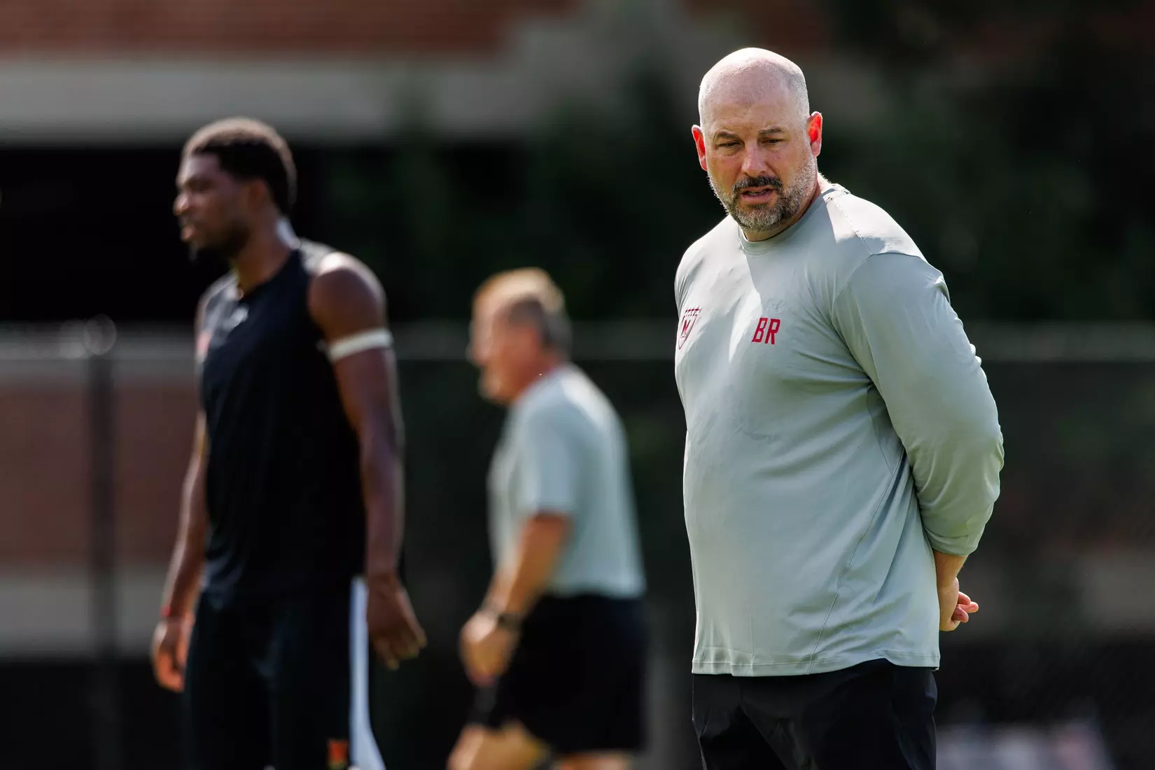 Associate Head Coach Brian Rowland
Photos from Men's Soccer practice at Ludwig Field in College Park, MD on Tuesday, Aug. 4, 2026.
Allison Mize/Maryland Terrapins