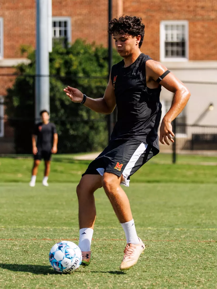 Midfielder Luke Burdett (2)
Photos from Men's Soccer practice at Ludwig Field in College Park, MD on Tuesday, Aug. 4, 2026.
Allison Mize/Maryland Terrapins